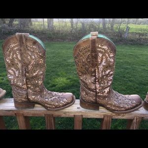 Corral glitter inlay boots